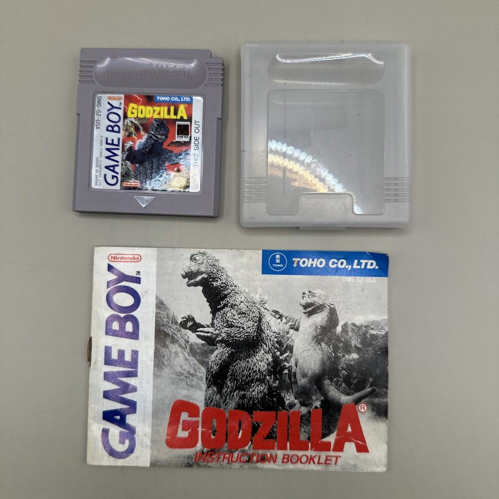 Godzilla Nintendo Game Boy Game and Manual Only Authentic Tested Working